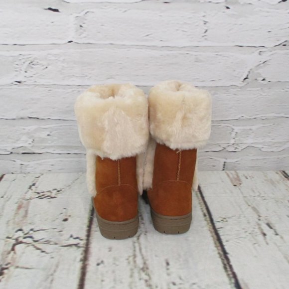 Style & Co Suede Sherpa Boots - Picture 3 of 8